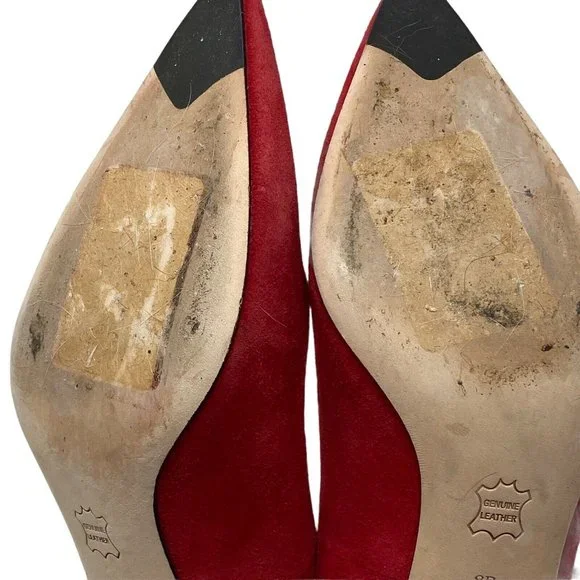 Cole Haan Red Suede Heels - Picture 11 of 11